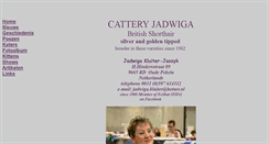 Desktop Screenshot of cattery-jadwiga.nl